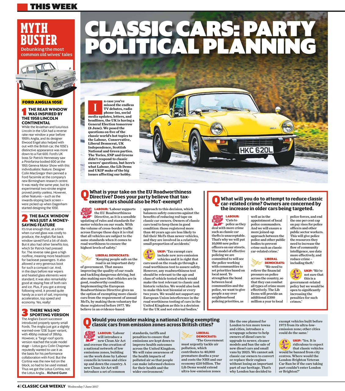 Classic Car Weekly Preview Pages