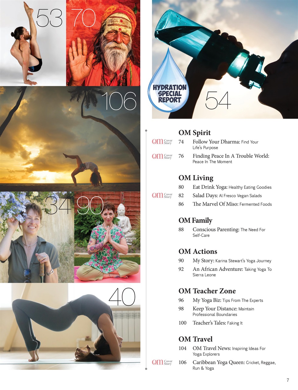 OM Yoga Magazine Preview Pages