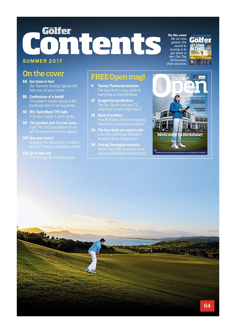 Today's Golfer Preview Pages