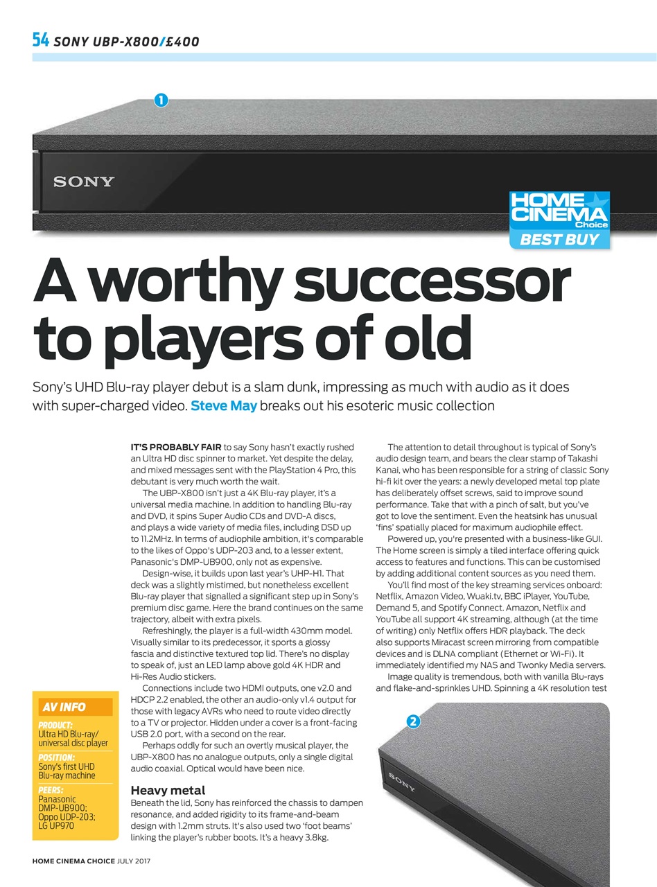 Home Cinema Choice Preview Pages