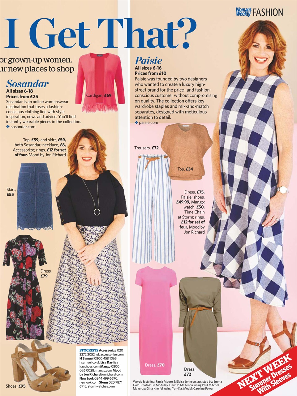 Woman's Weekly Preview Pages