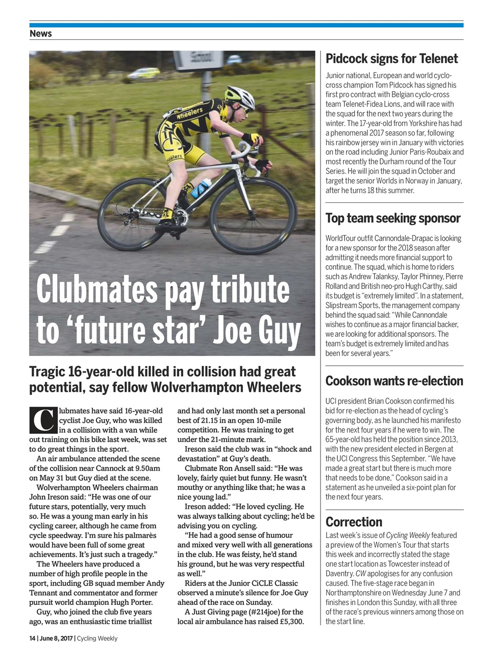 Cycling Weekly Preview Pages