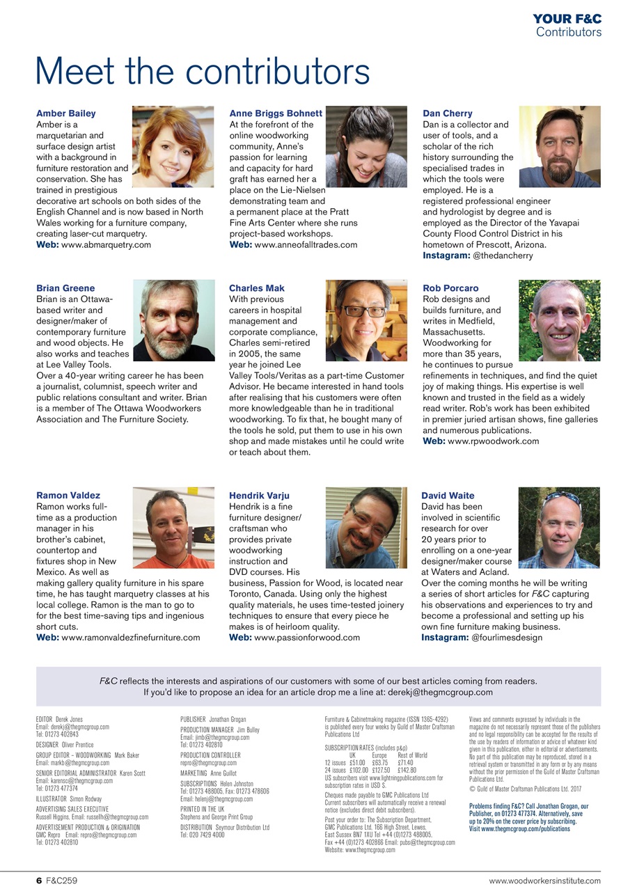 Furniture & Cabinetmaking Preview Pages