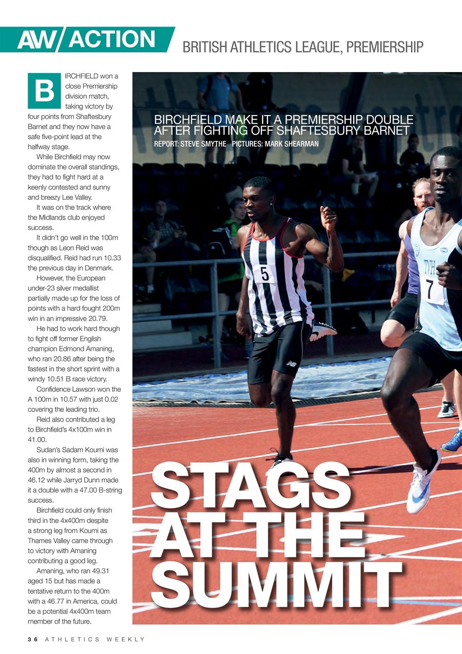 AW – Athletics Weekly Magazine Preview Pages
