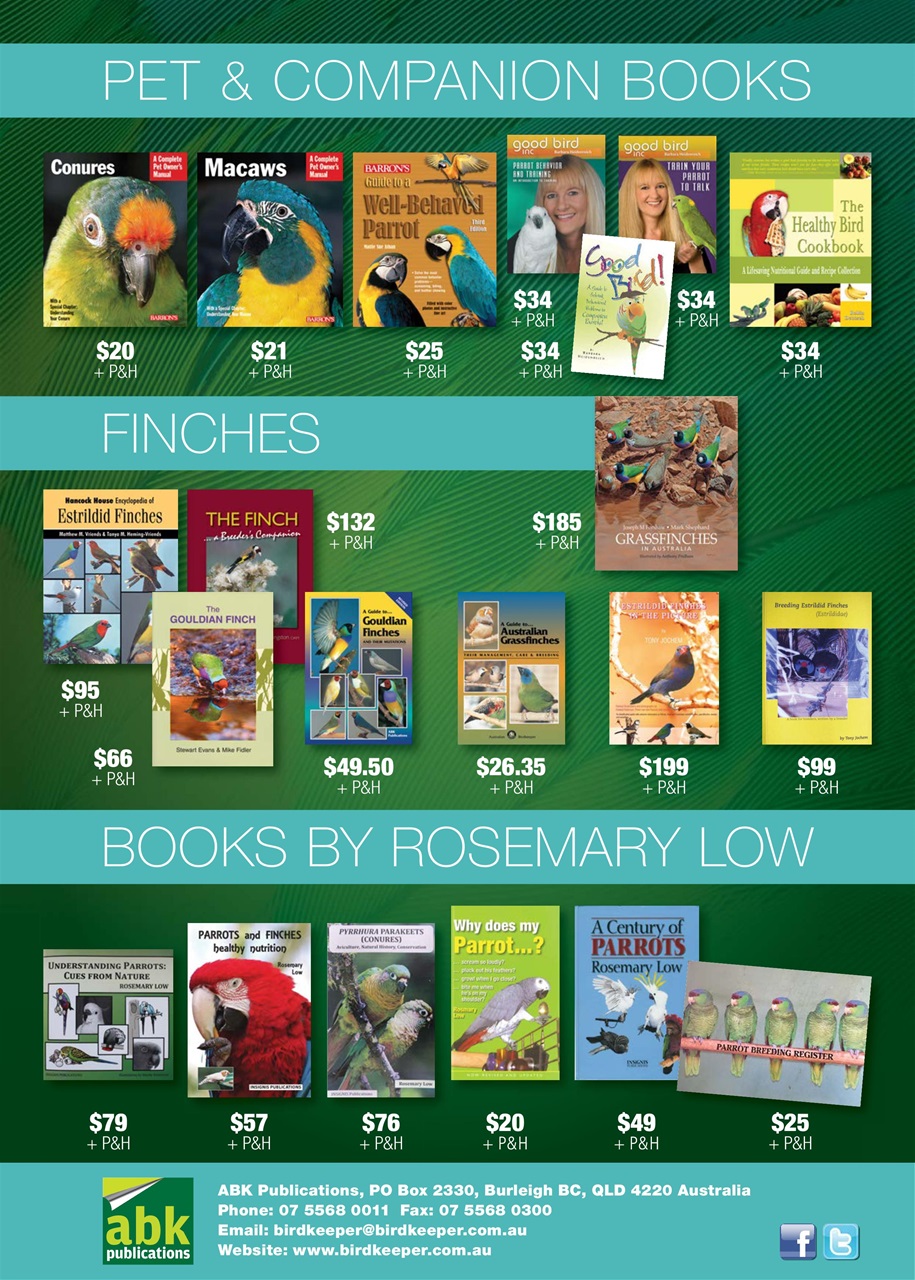 Australian Birdkeeper Magazine Preview Pages