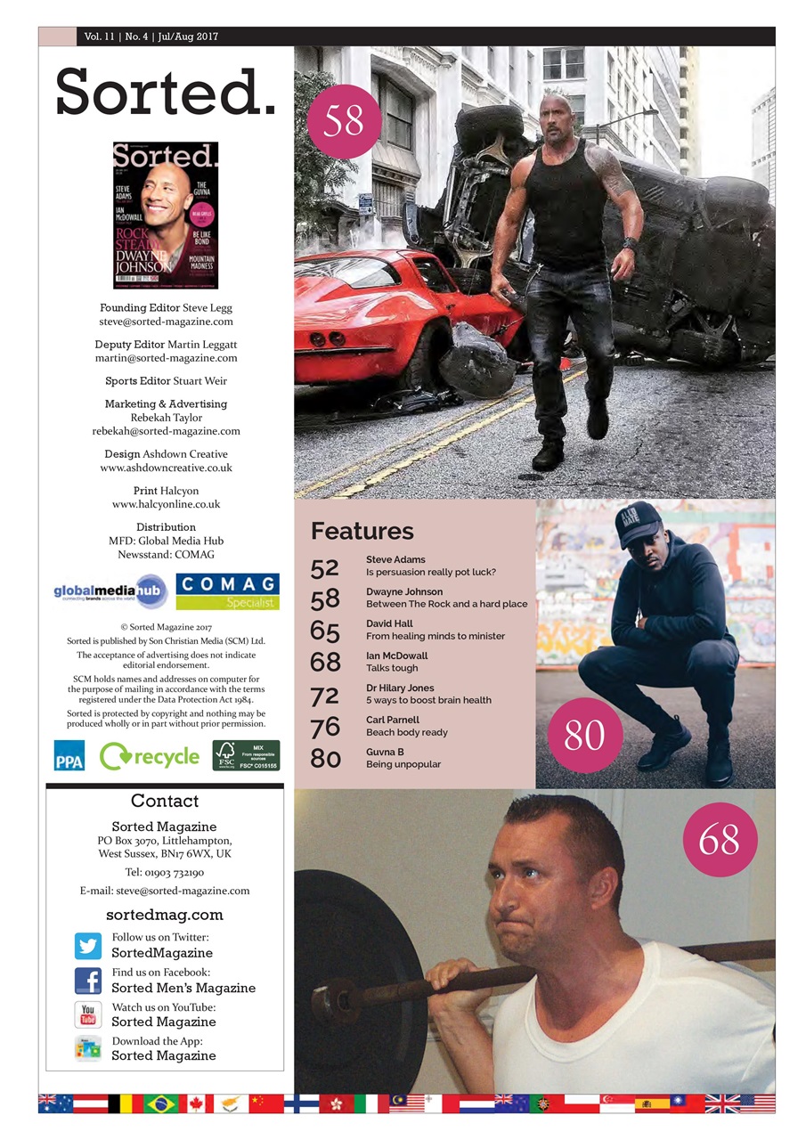 Sorted Magazine – The men's mag with morals Preview Pages