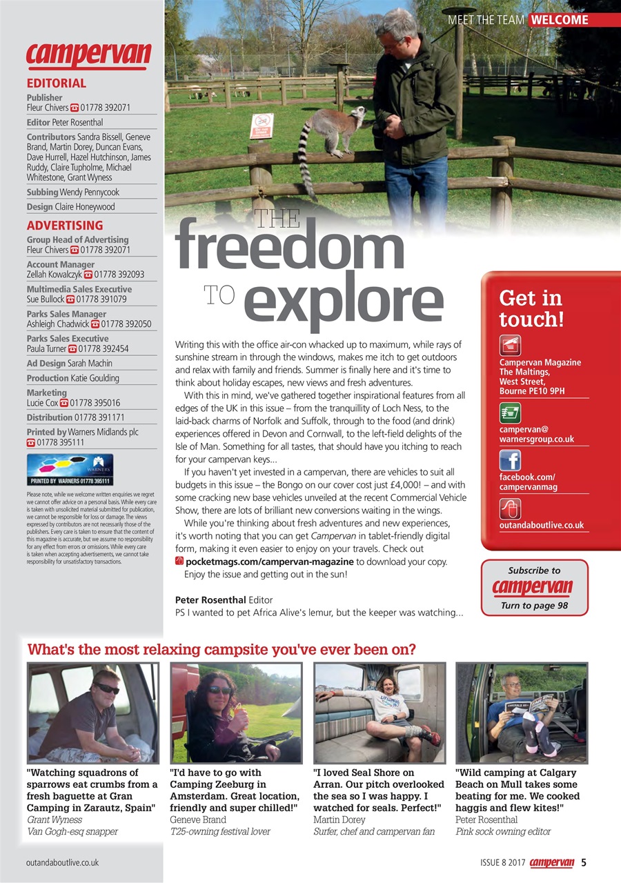 Campervan Preview Pages