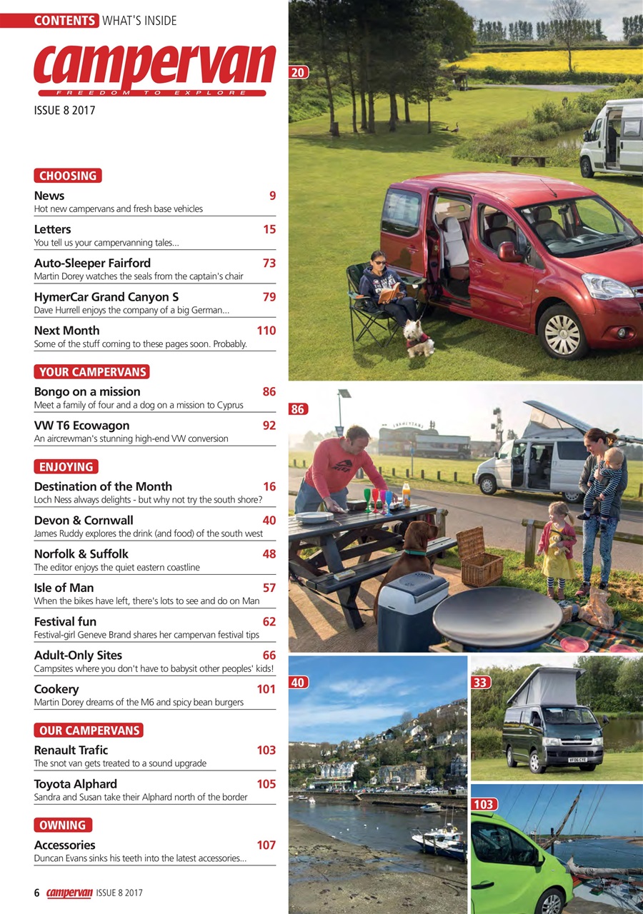 Campervan Preview Pages