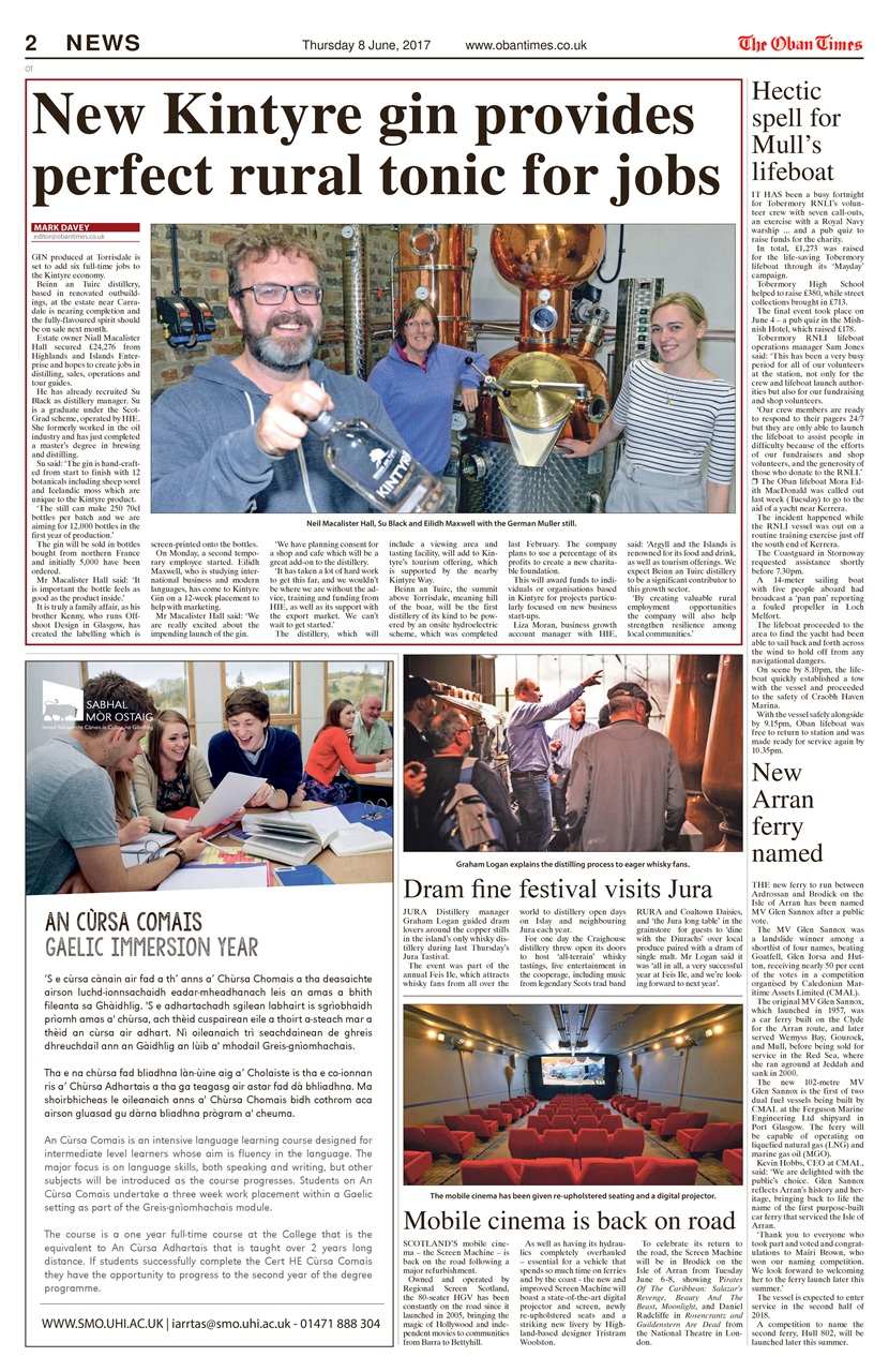 The Oban Times & Lochaber Times Preview Pages