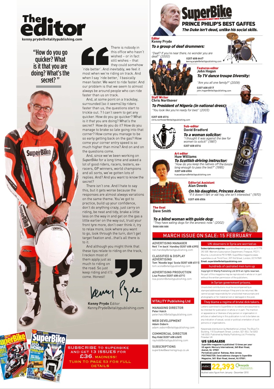 Superbike Magazine Preview Pages