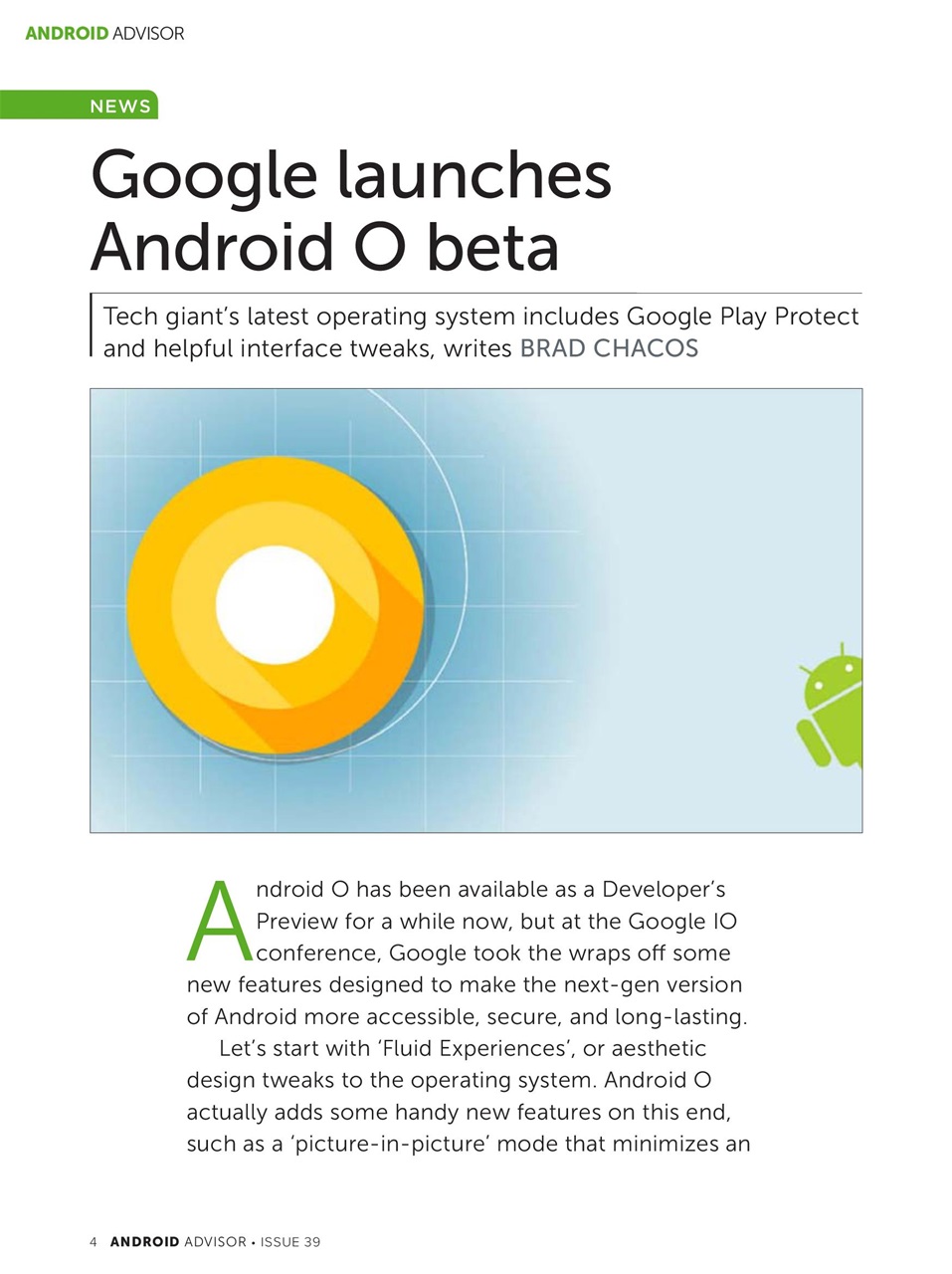 Android Advisor Preview Pages