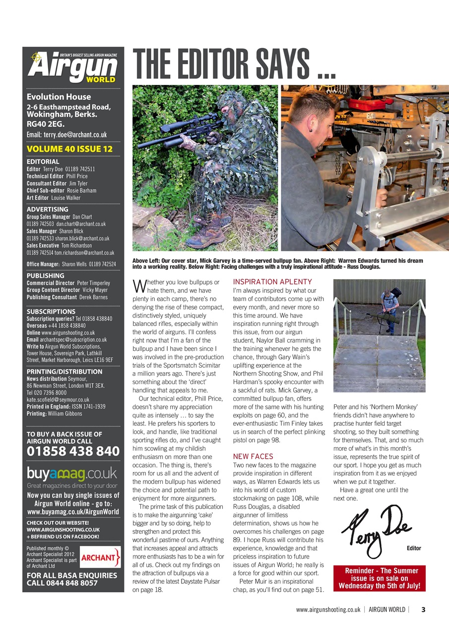 Airgun World Preview Pages