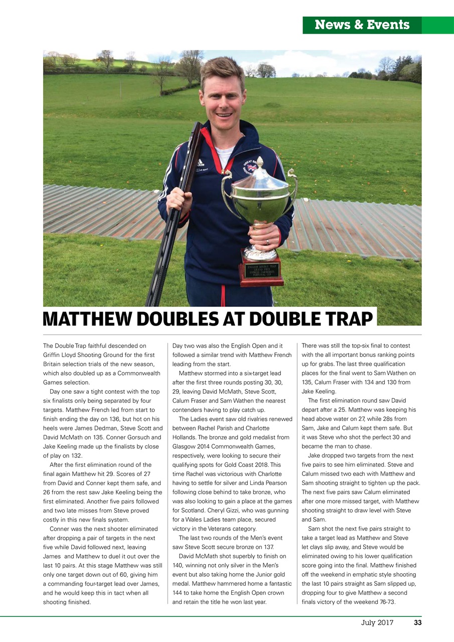 Clay Shooting Preview Pages