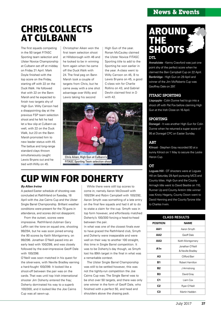 Clay Shooting Preview Pages