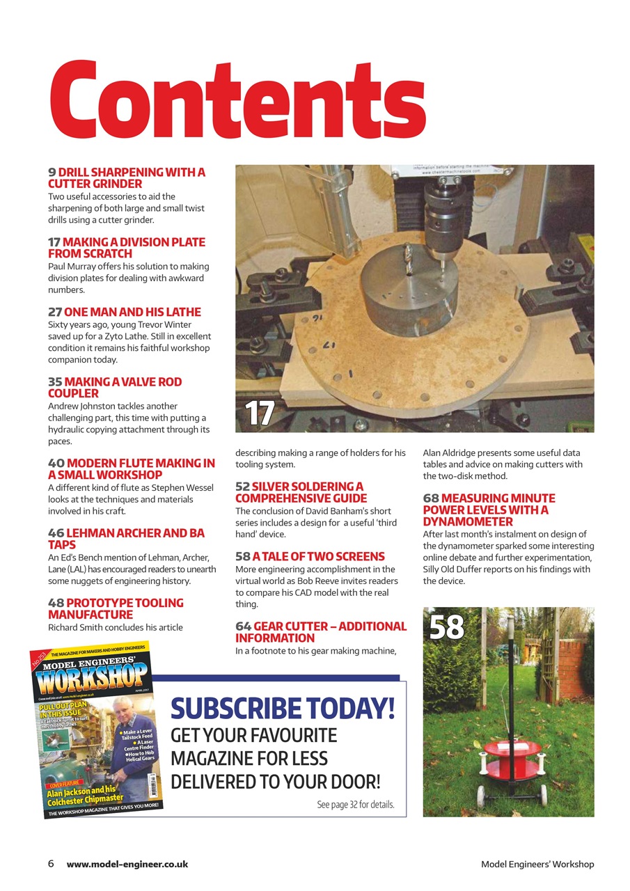 Model Engineer & Workshop Magazine Preview Pages