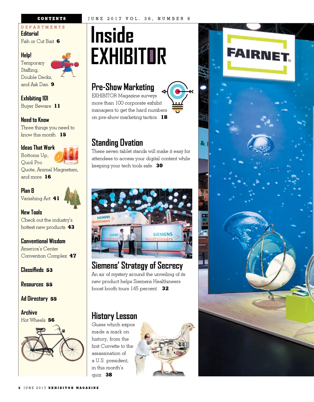 EXHIBITOR Magazine Preview Pages
