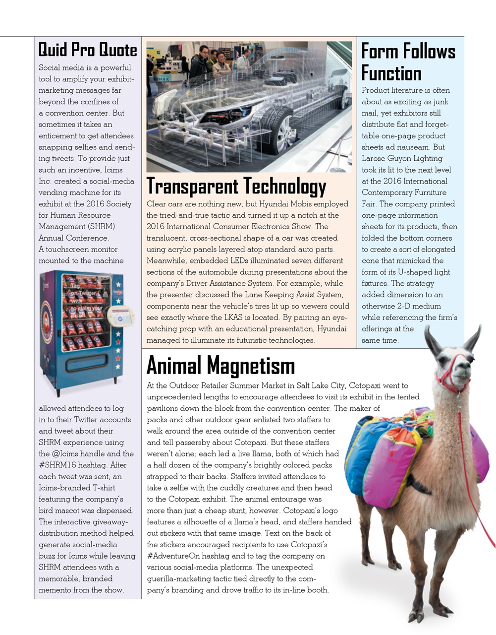EXHIBITOR Magazine Preview Pages