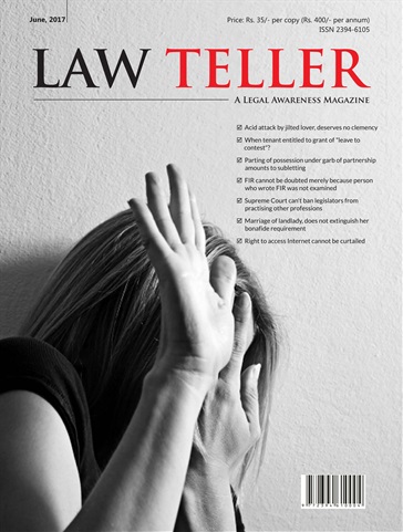 Lawteller – A Legal Awareness Magazine issue June 2017