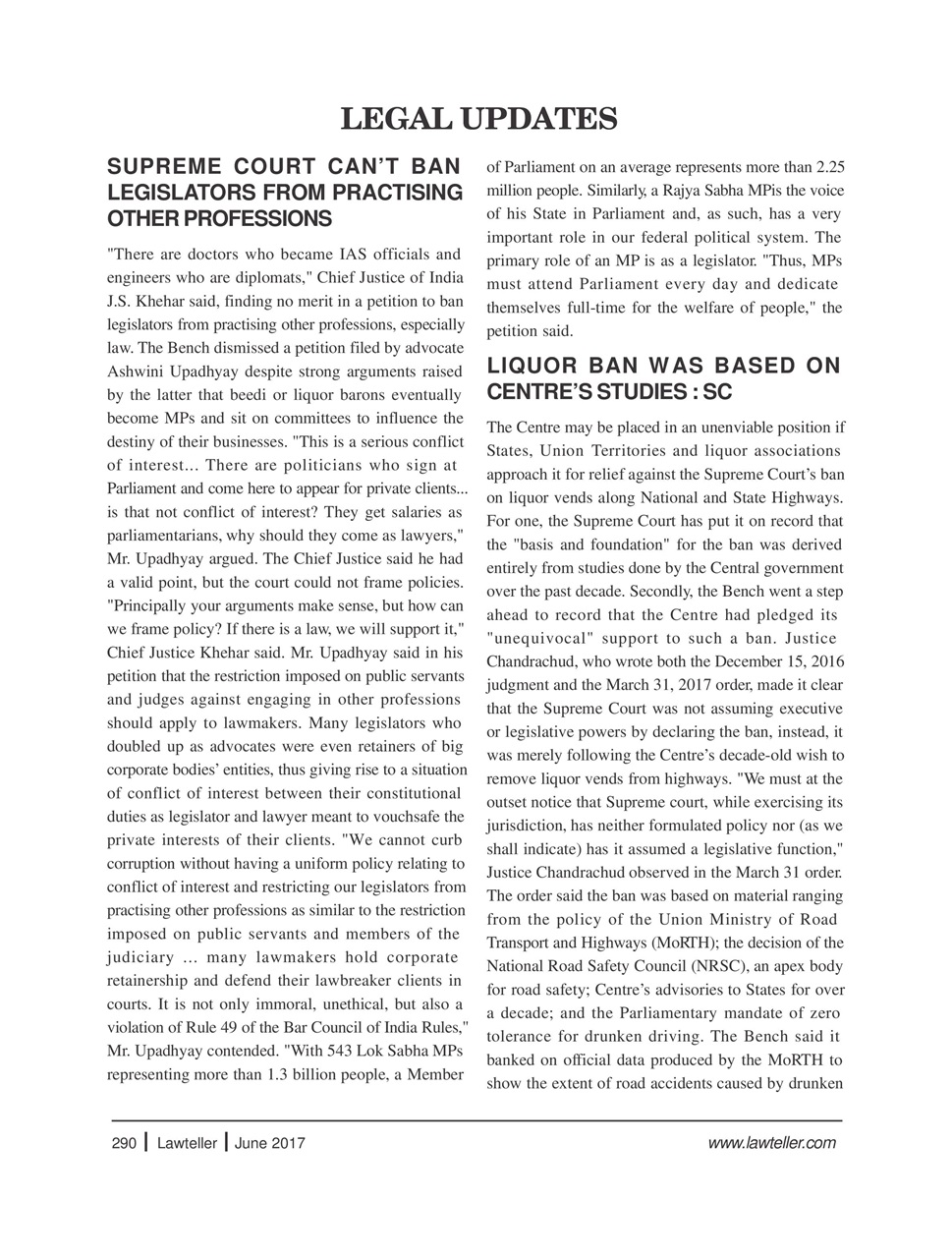 Lawteller – A Legal Awareness Magazine Preview Pages