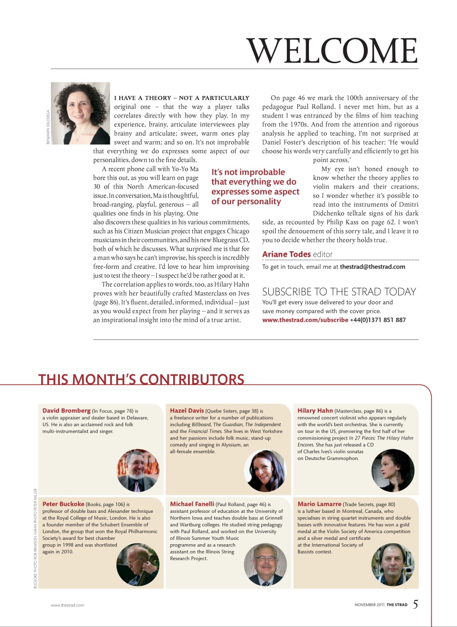 The Strad Preview Pages