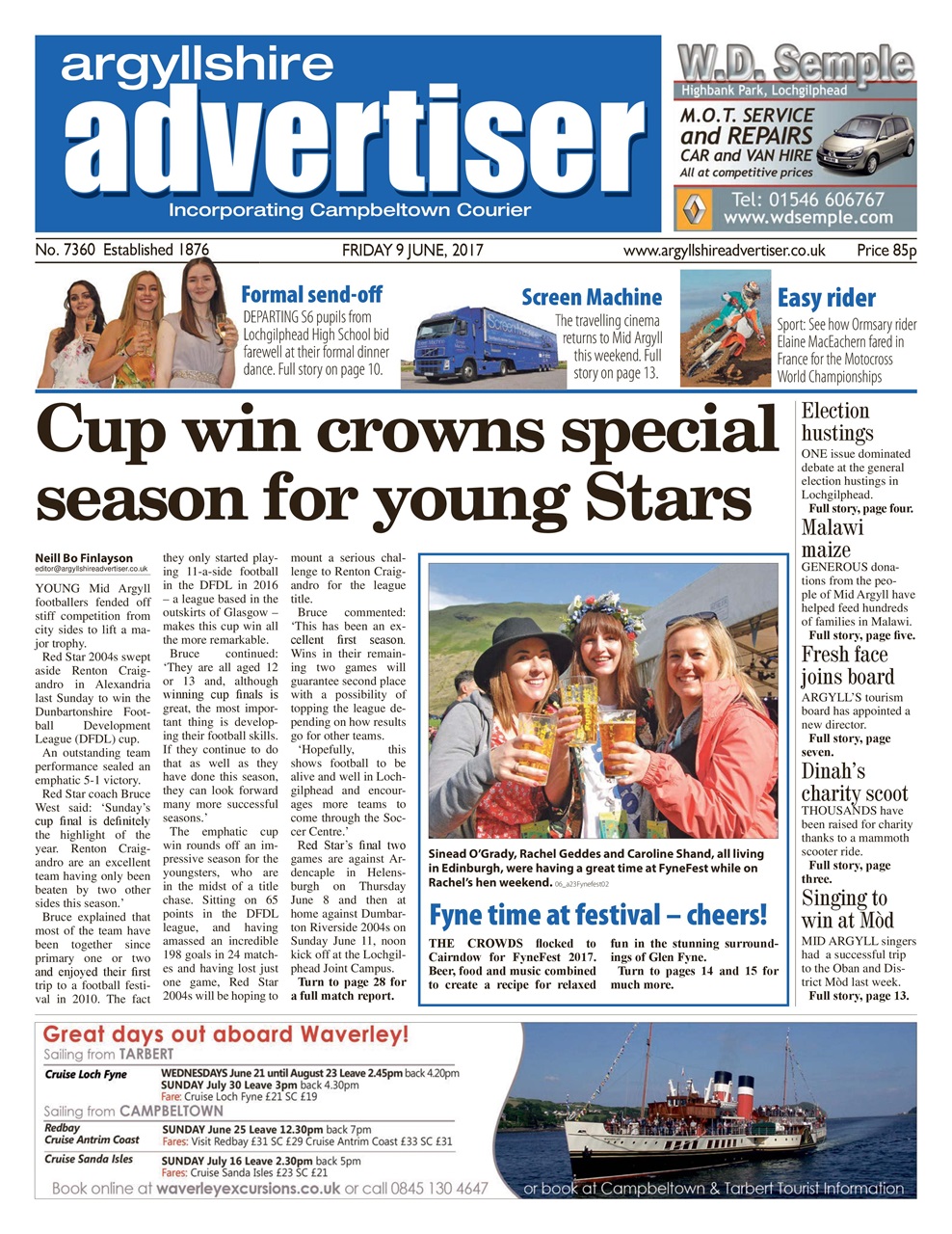 Argyllshire Advertiser Preview Pages