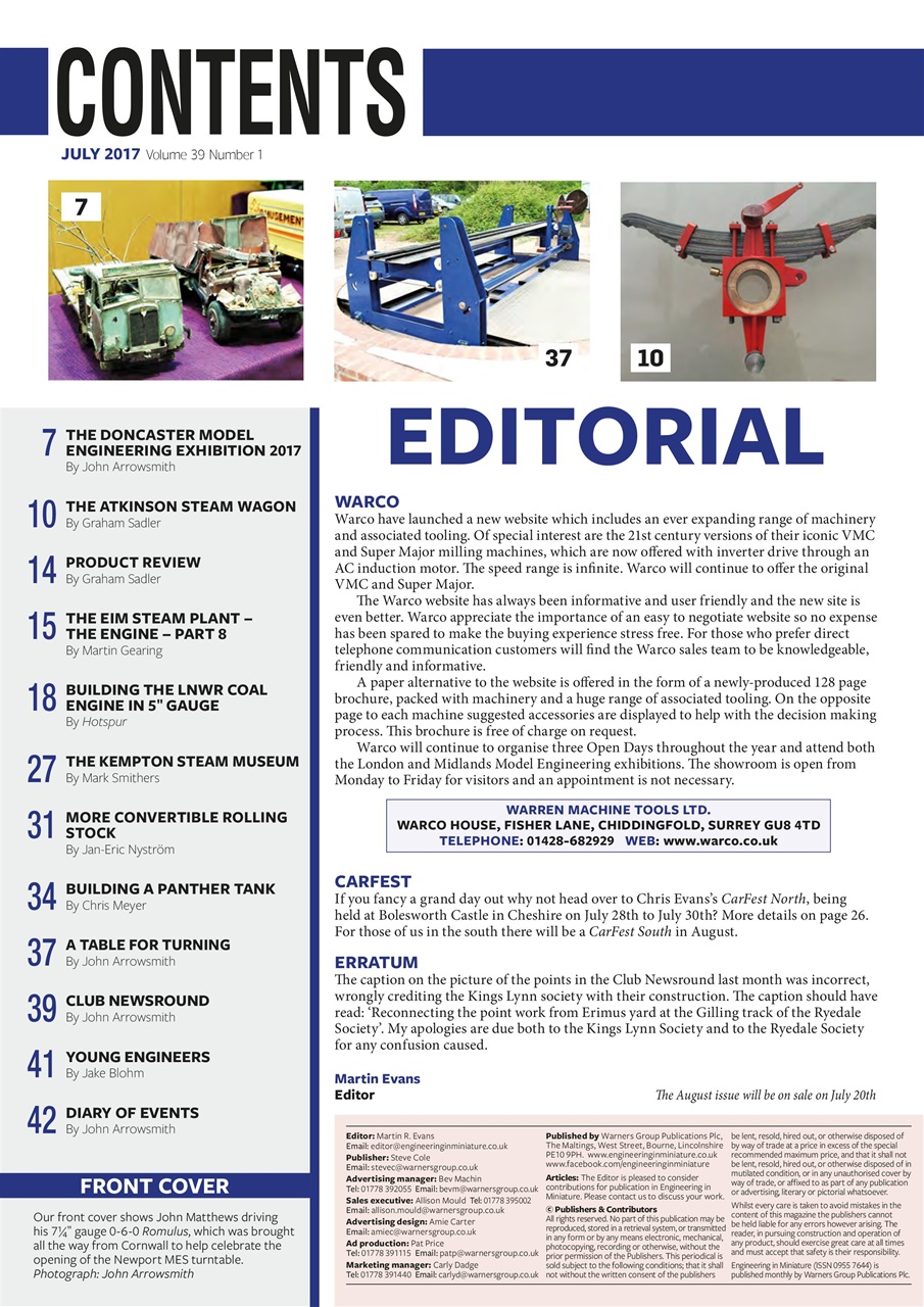 Engineering in Miniature Preview Pages