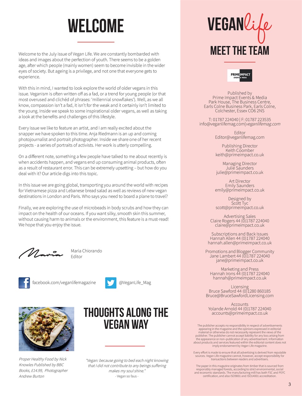 Vegan Life Preview Pages
