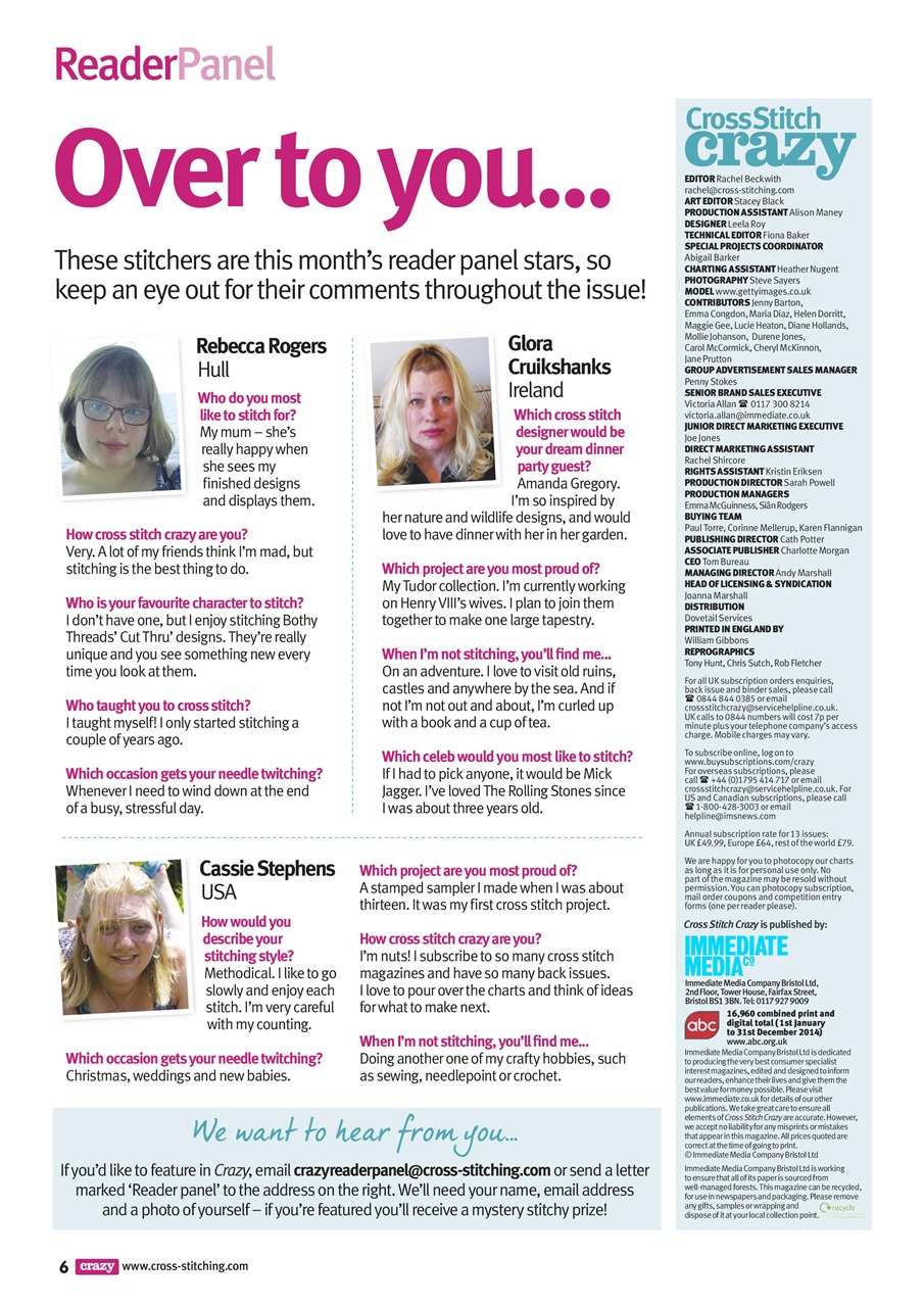 Cross Stitch Crazy Preview Pages