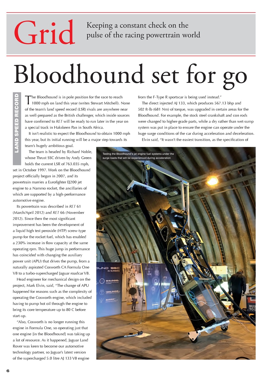 Race Engine Technology Preview Pages