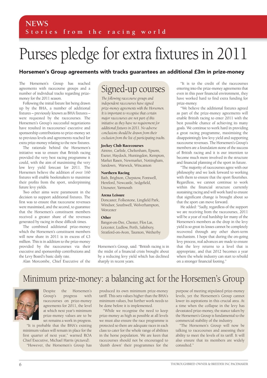 The Owner Breeder Preview Pages