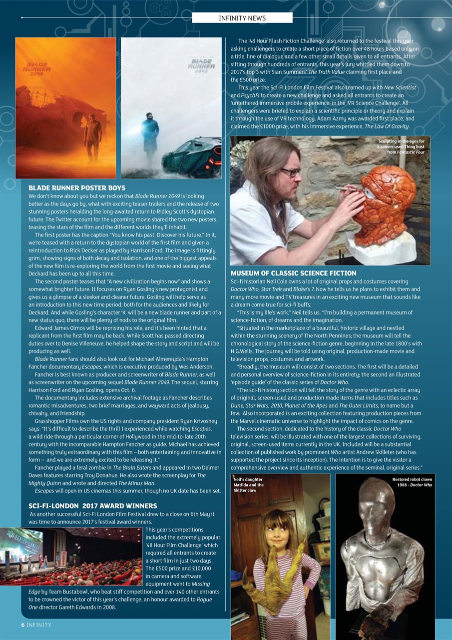 Infinity Magazine Preview Pages