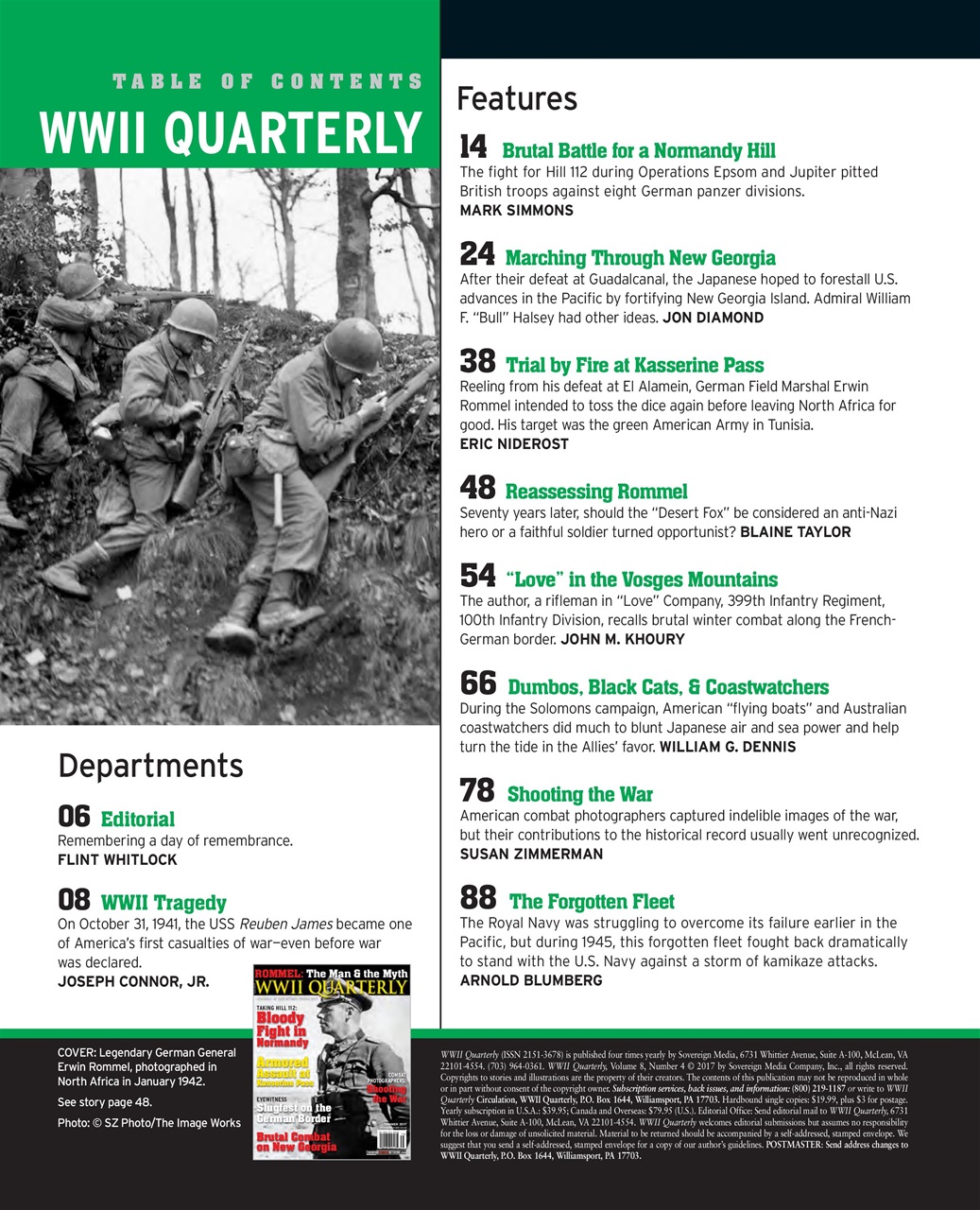 WWII Quarterly Preview Pages