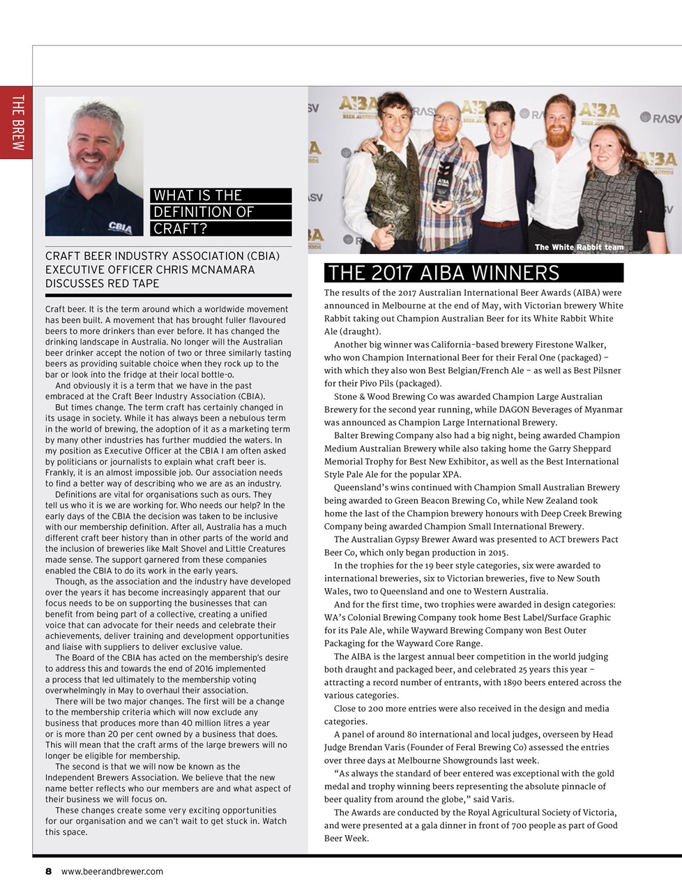 Beer and Brewer Preview Pages