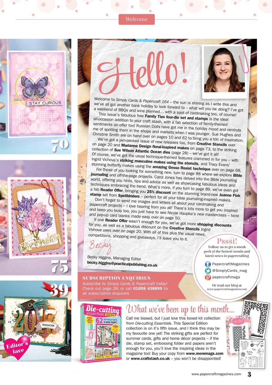 Simply Cards & Papercraft Preview Pages