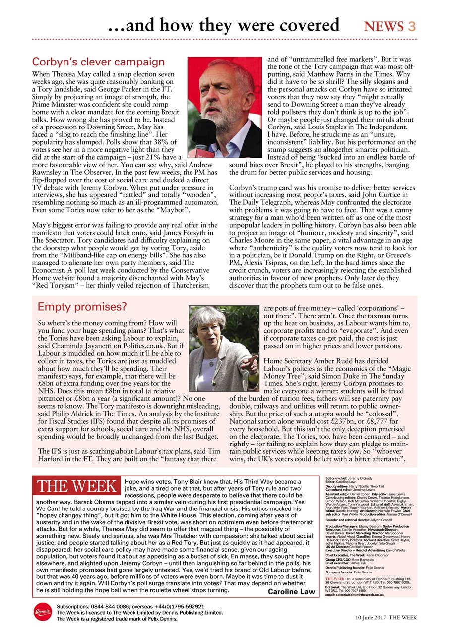 The Week Preview Pages