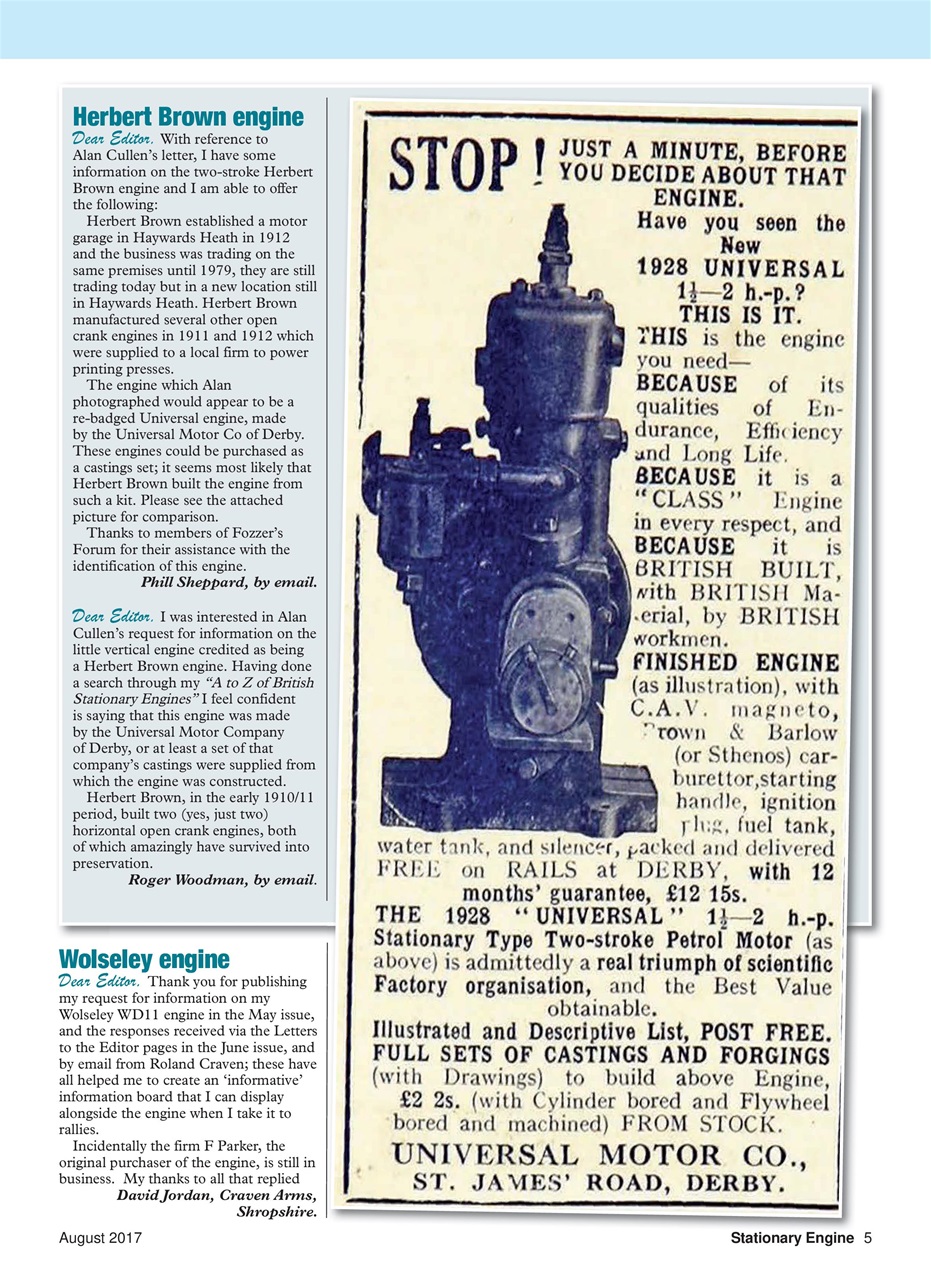 Stationary Engine Preview Pages