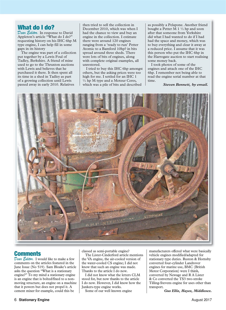 Stationary Engine Preview Pages