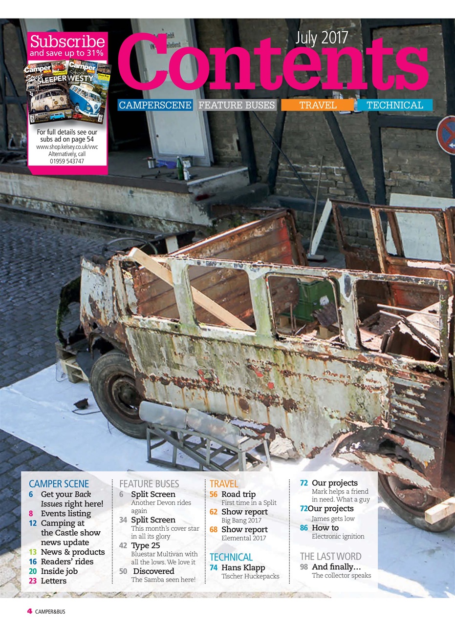 VW Camper Preview Pages