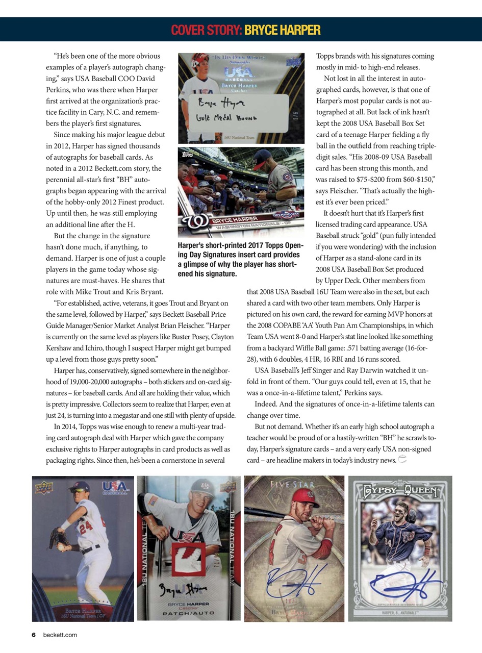 Beckett Baseball Magazine Preview Pages