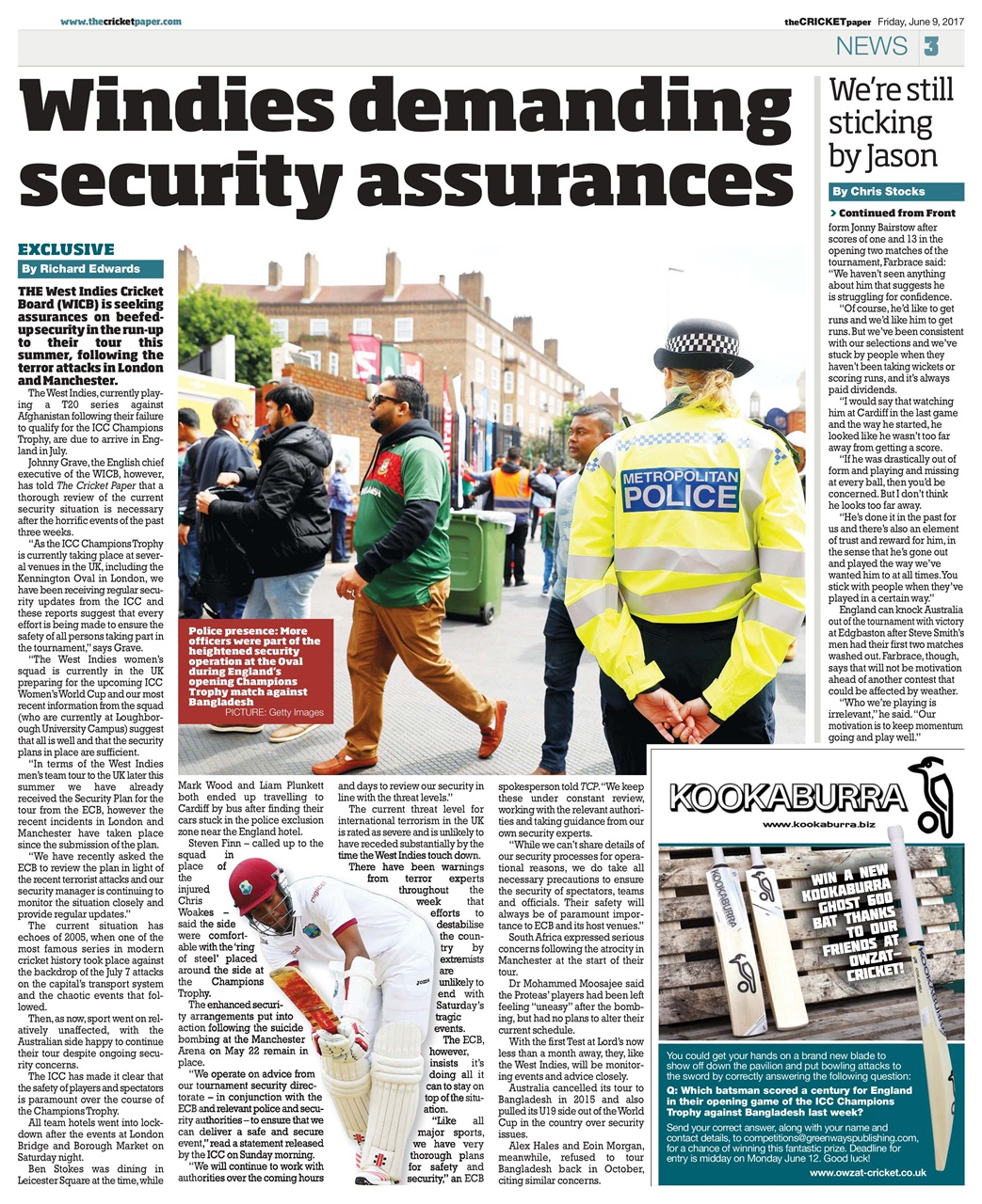 The Cricket Paper Preview Pages