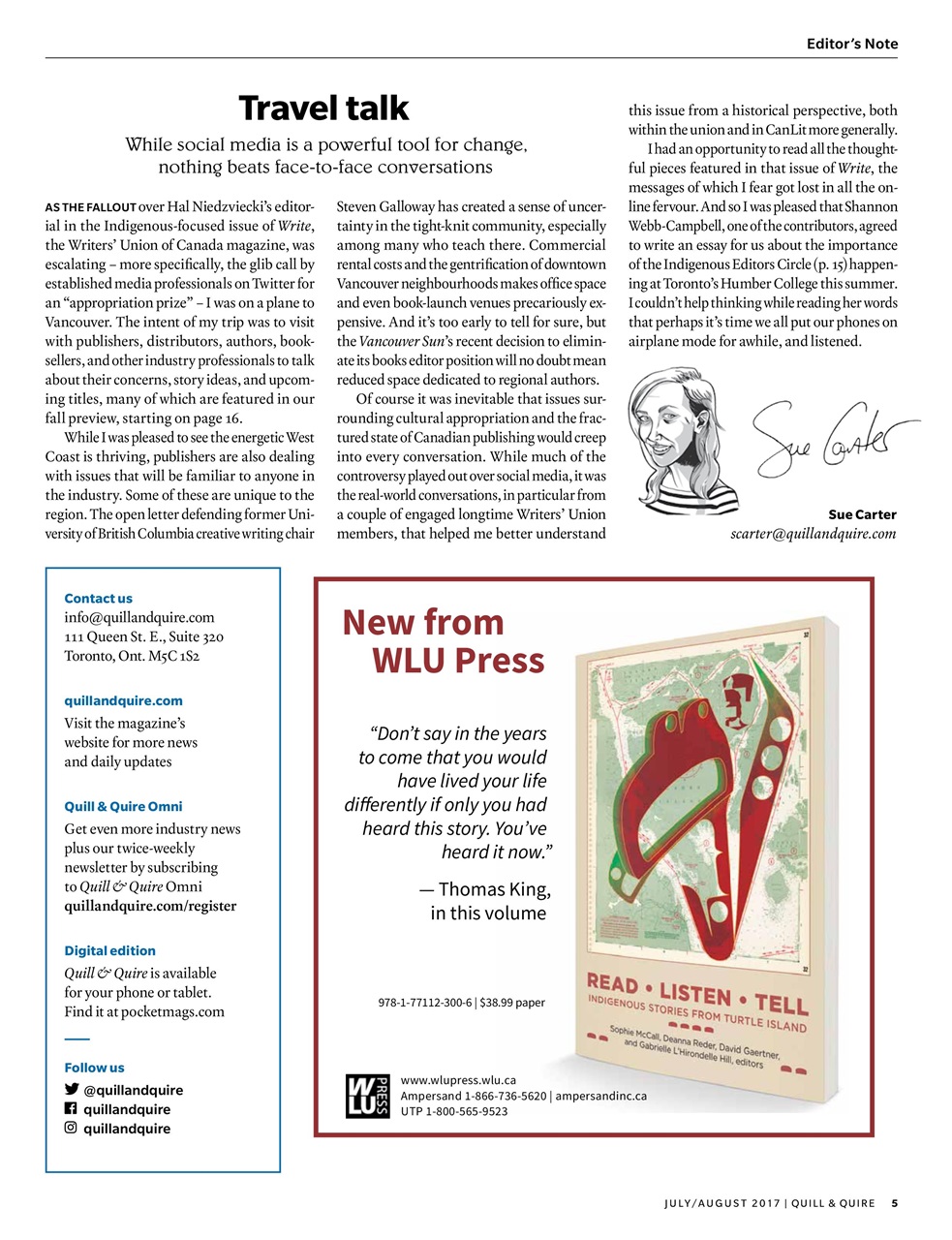 Quill & Quire Preview Pages