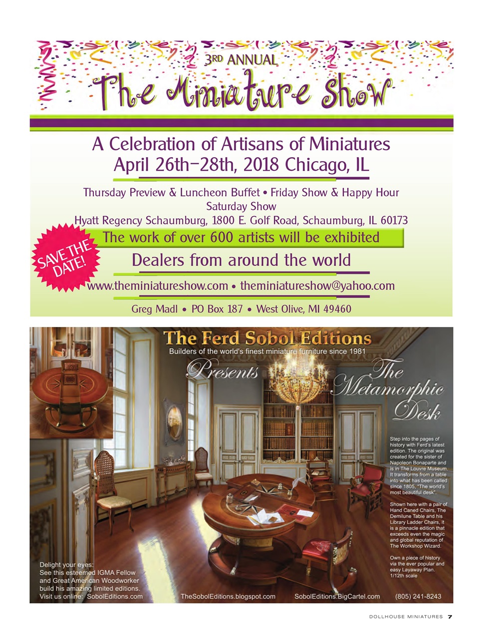 Dollhouse Miniatures Preview Pages