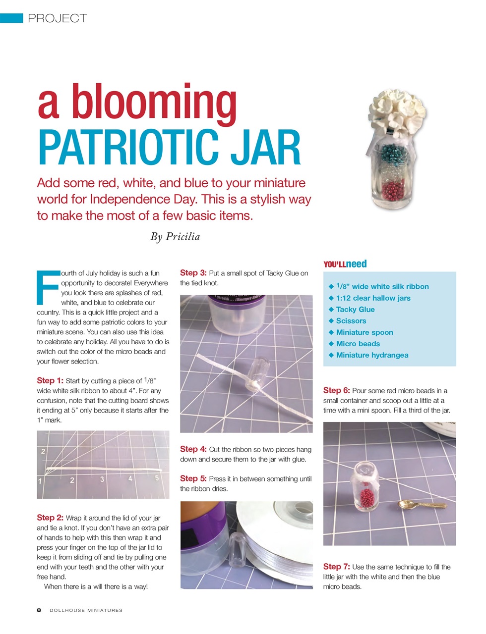 Dollhouse Miniatures Preview Pages