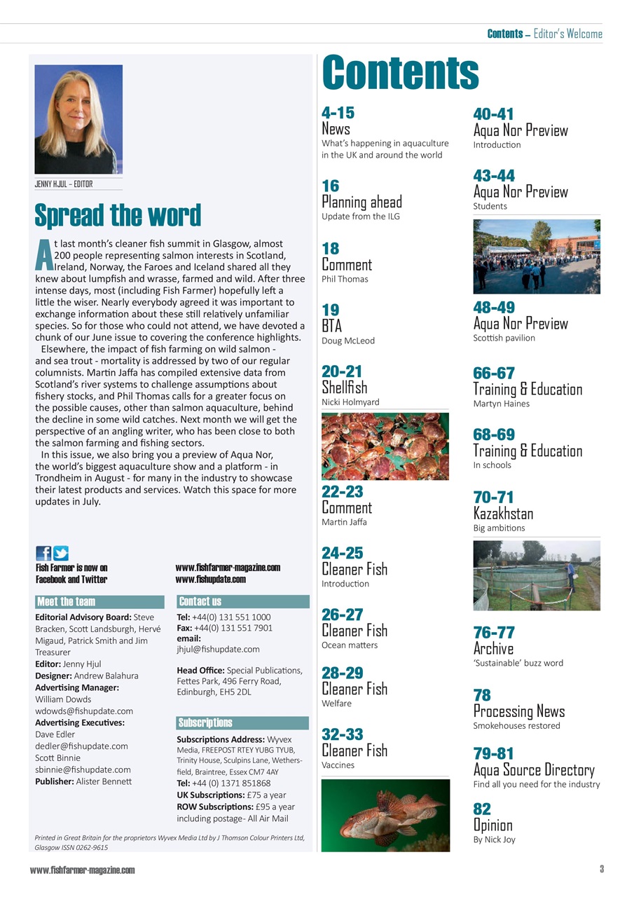 Fish Farmer Magazine Preview Pages