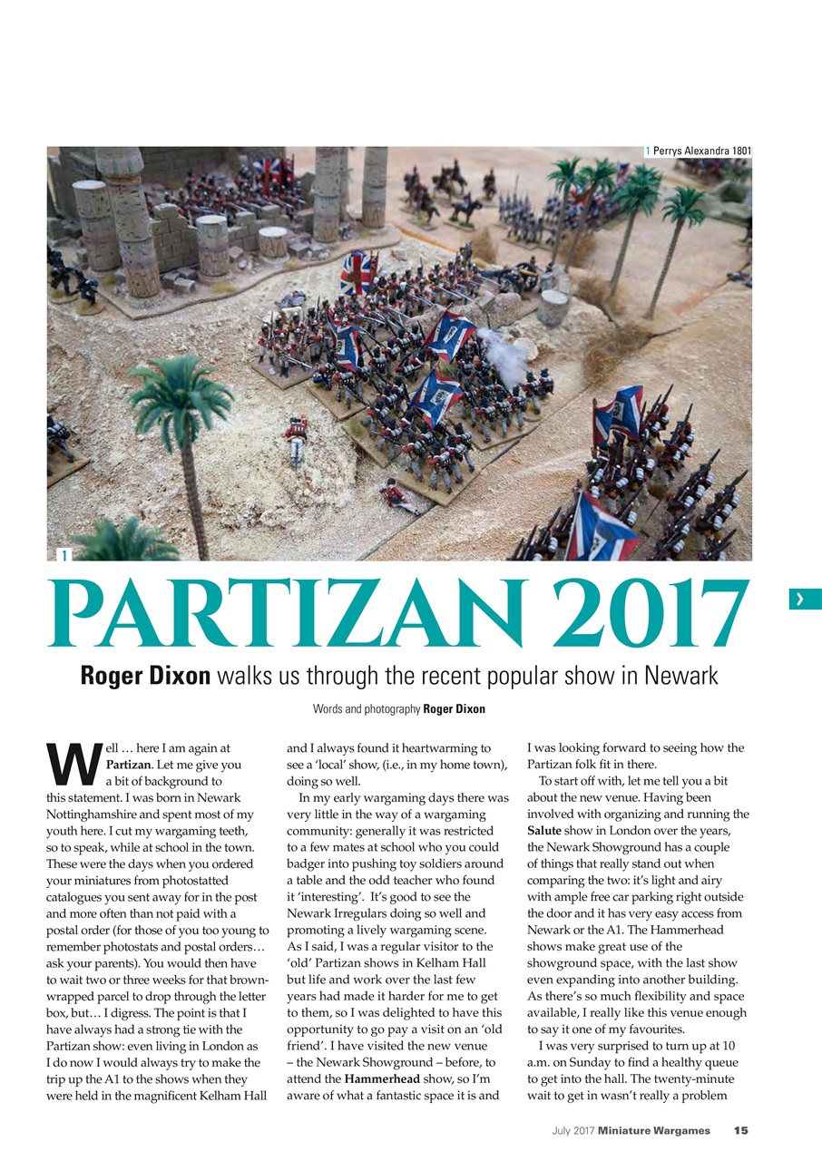 Miniature Wargames Preview Pages