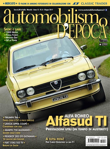 Automobilismo d'Epoca 6 2017 issue Automobilismo d'Epoca 6 2017