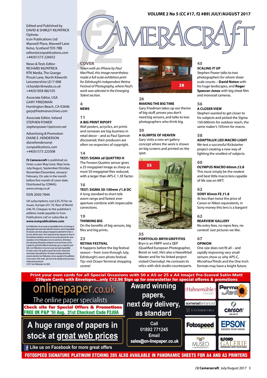 f2 Cameracraft Preview Pages