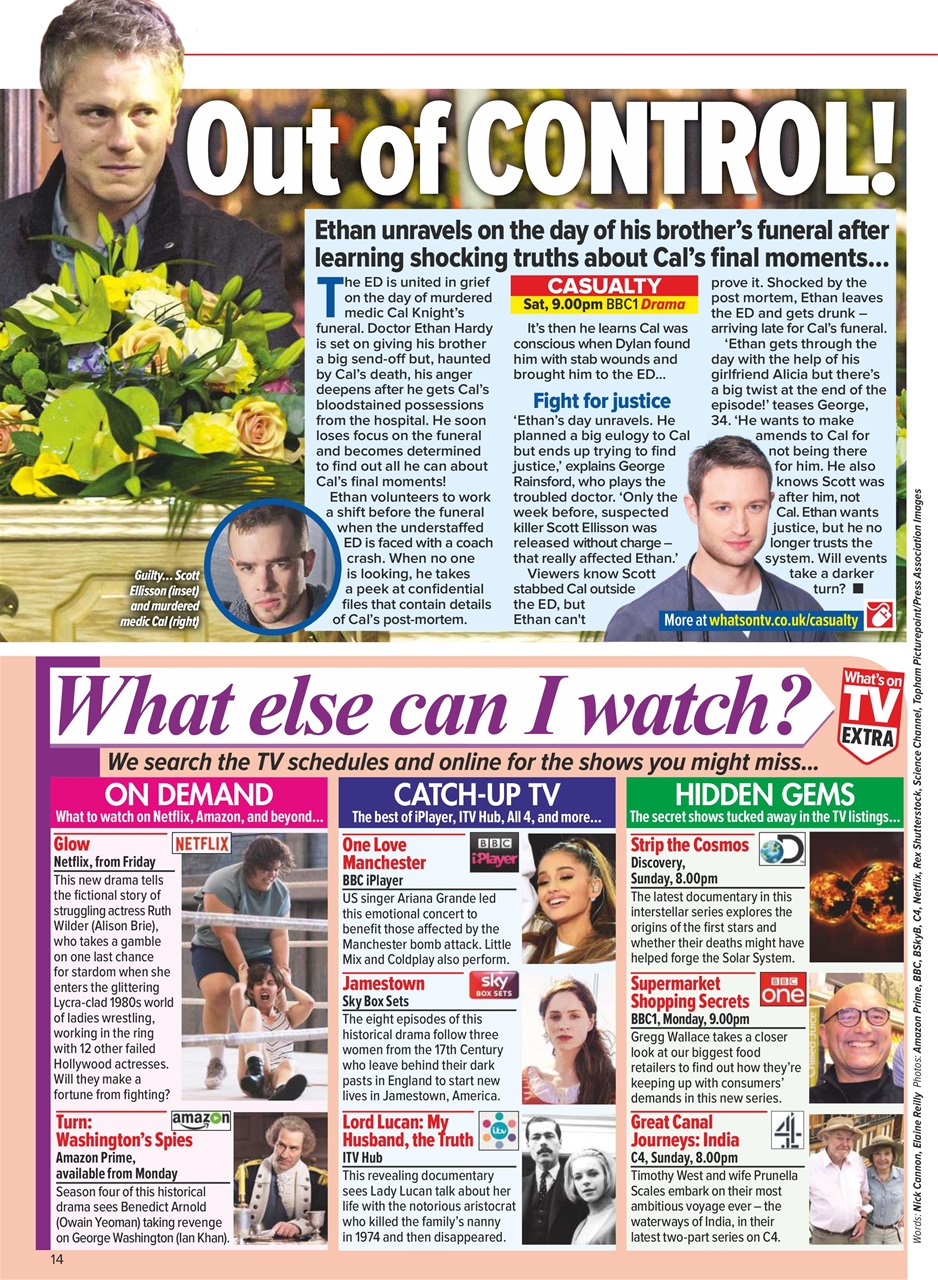 What's on TV Preview Pages