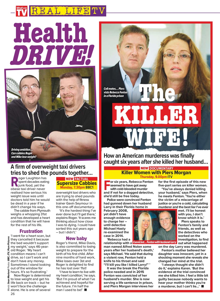 What's on TV Preview Pages