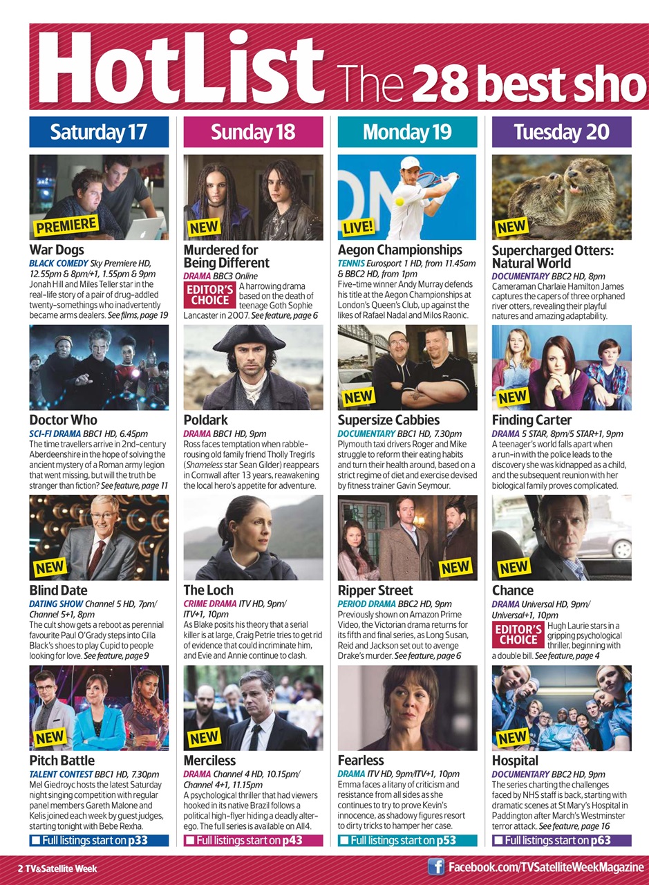 TV & Satellite Week Preview Pages